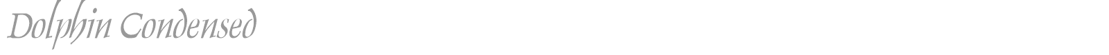Dolphin Condensed font preview